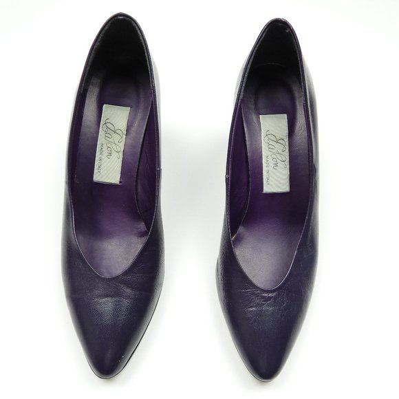 Vintage Eaton's Leather Heels - Picture 1 of 6